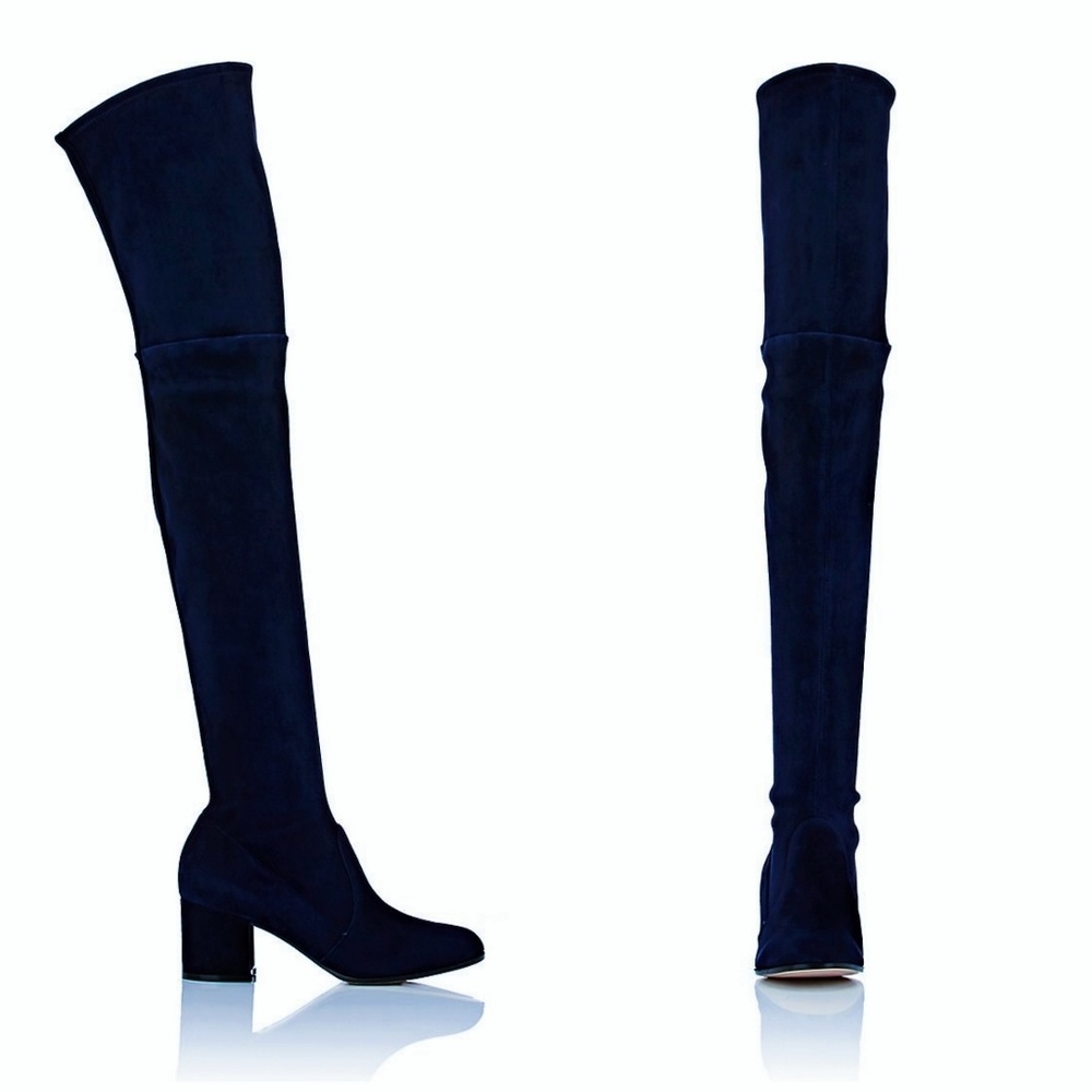 💥NEW!❤️Gianvito Rossi❤️Navy Suede OTK Boots 38